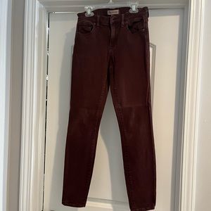 Madewell Maroon Pants size 26
